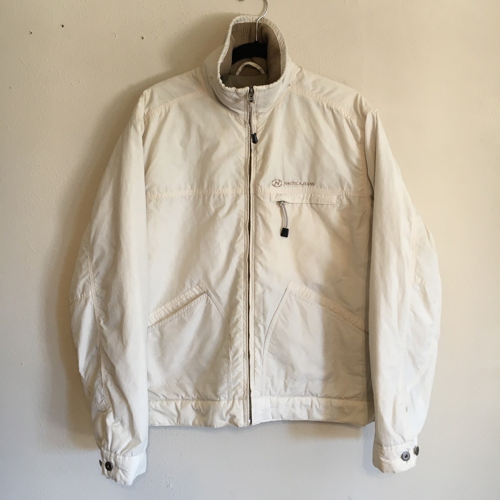 Vintage Nautica Jeans Quilted Lining Full Zip Jacket Hong Kong L